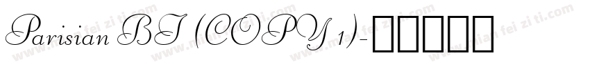 Parisian BT (COPY 1)字体转换